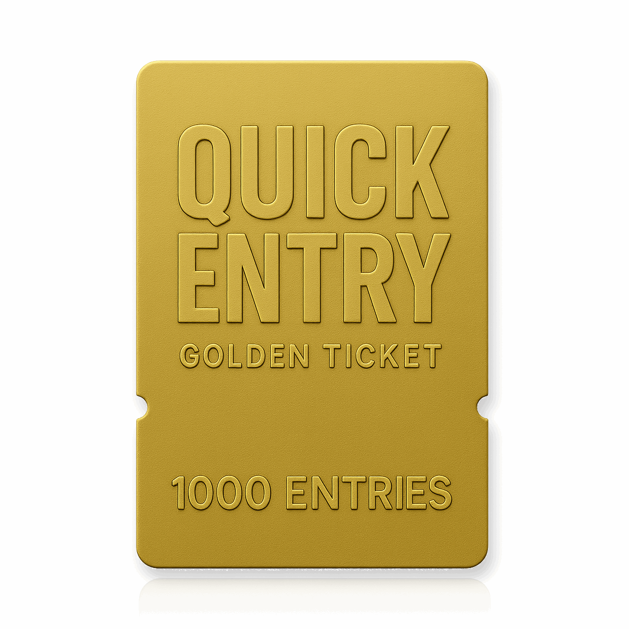 1 Golden Ticket