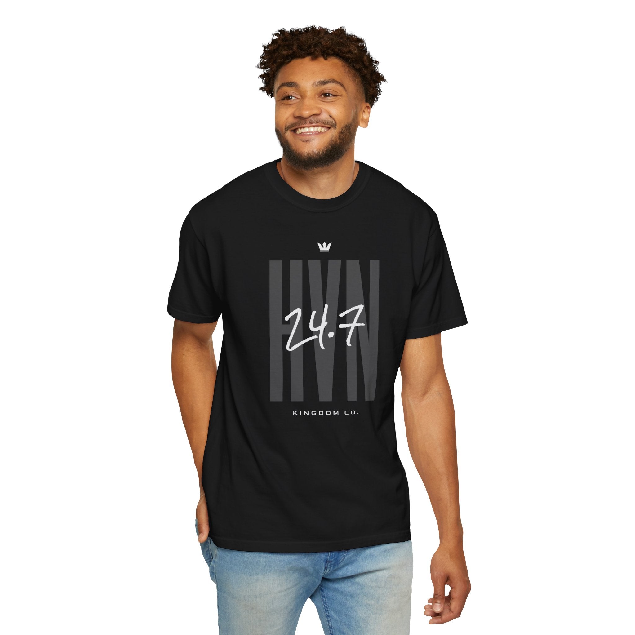 HVN 24.7 Mens Dark Tee