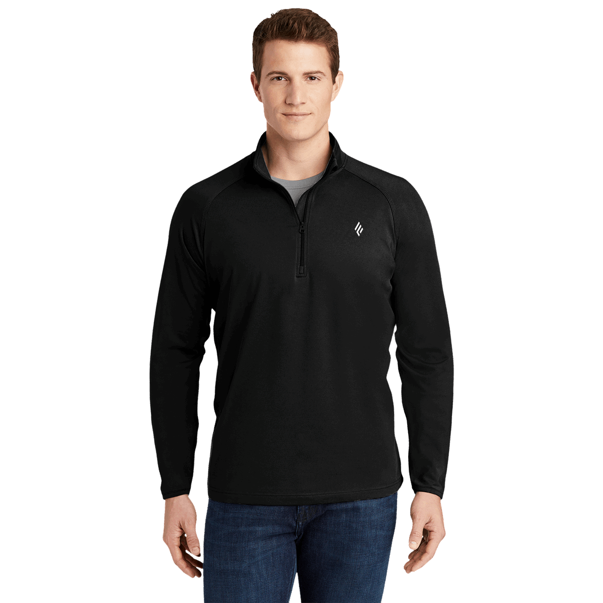 Mens Quarter-Zip Sport Pullover