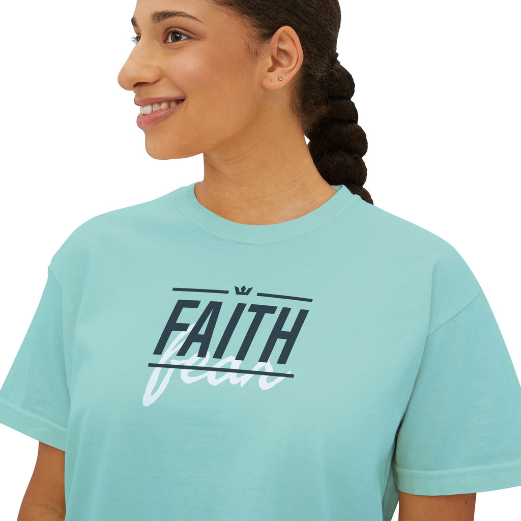 Faith Over Fear Women's Boxy Tee