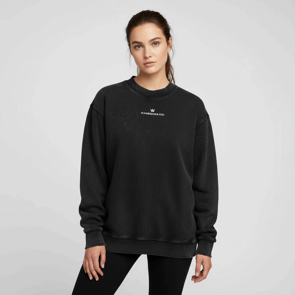 Drop Shoulder Crewneck Sweatshirt
