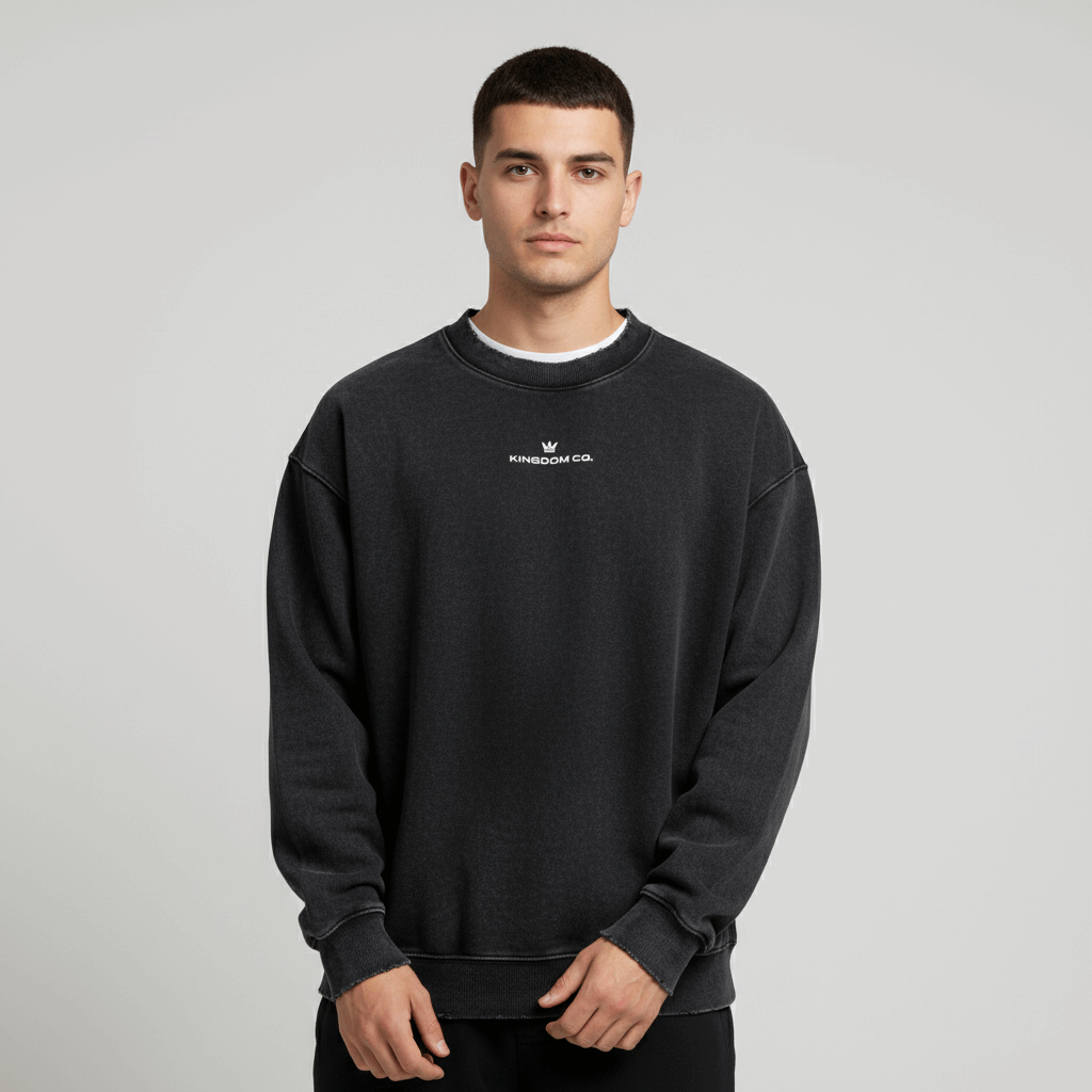 Drop Shoulder Crewneck Sweatshirt