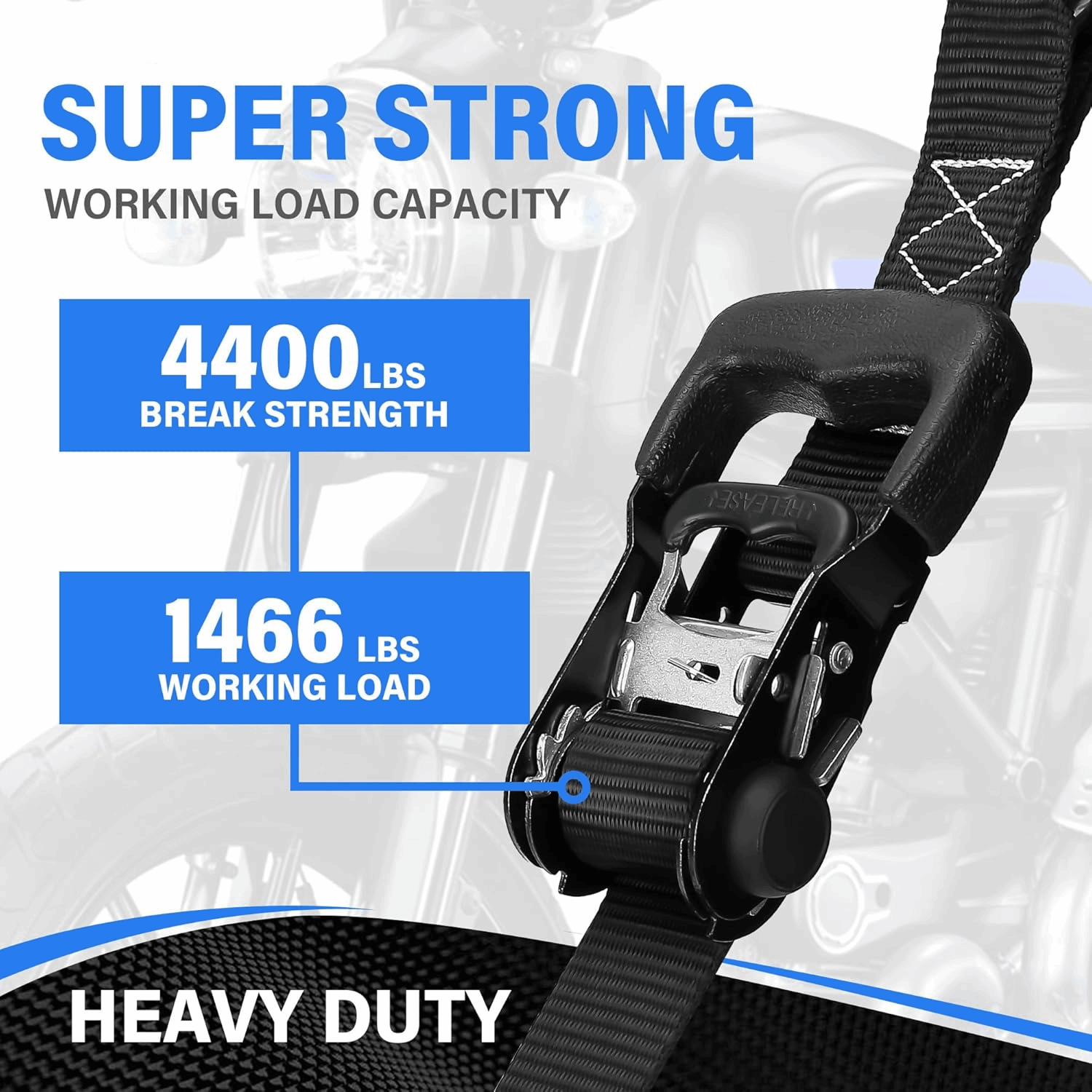 Dirt Bike Ratchet Straps